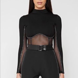 Maniere De Voir Embellished Crop Top